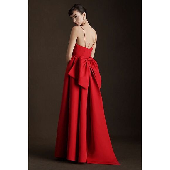 Anthropologie Dresses & Skirts - Anthropologie Sachin & Babi Hadley V-Neck Back-Bow Empire Gown